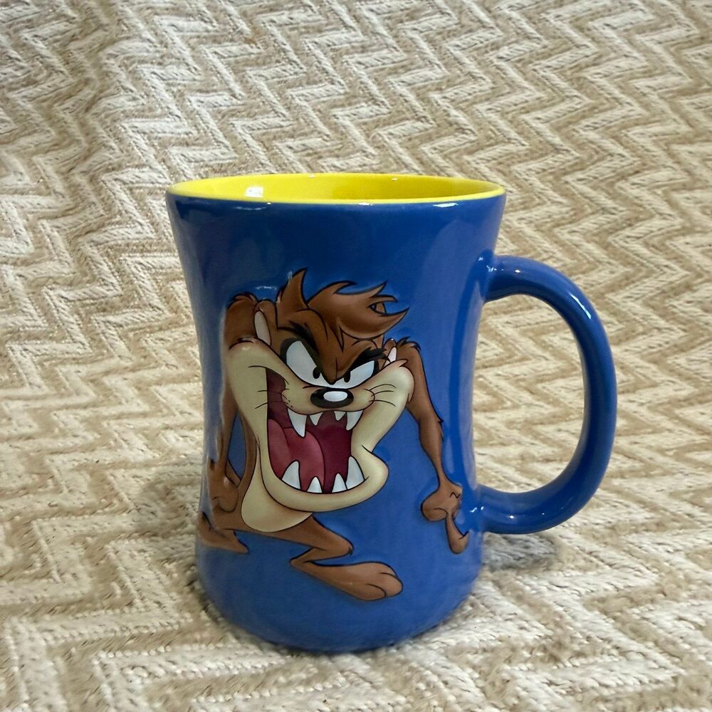 2005 Warner Brothers Looney Tunes Taz Tasmanian Devil Coffee Cup Mug 12 Oz